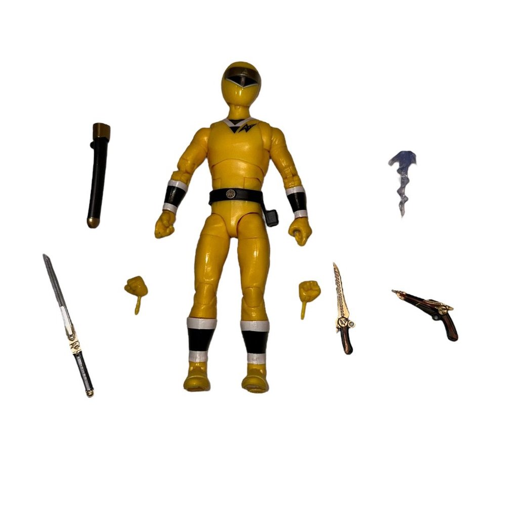 New Power Rangers Tideus Yellow Lightning Collection Alien Ranger Aquitar Figure
